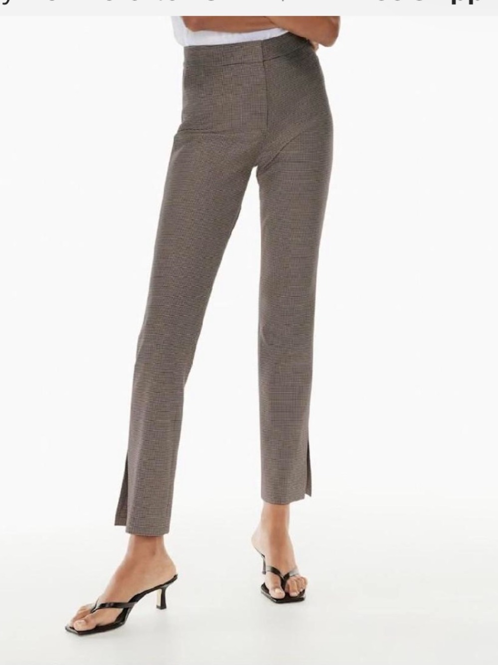 Aritzia Babaton Brown Numero Slim Ankle Pants size 0